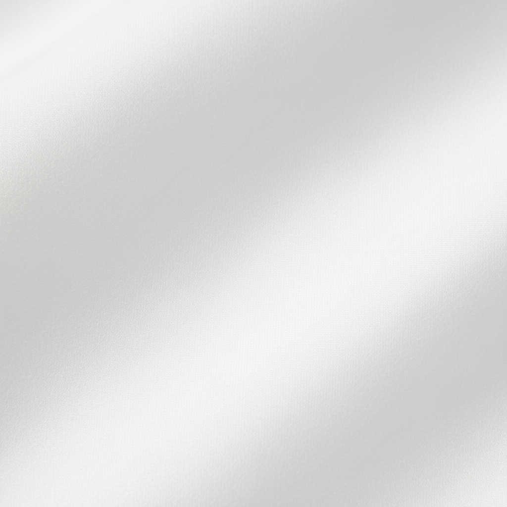 Extreme close-up white sateen fabric texture