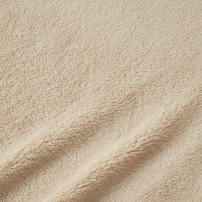 Close-up texture of sherpa fleece fabric
