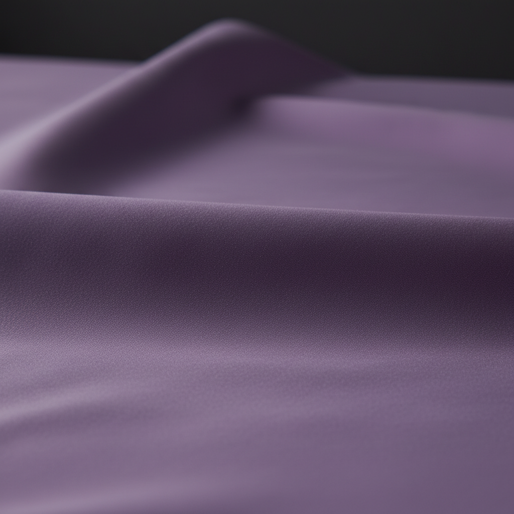 Macro close-up lavender silky microfiber fabric texture dark background