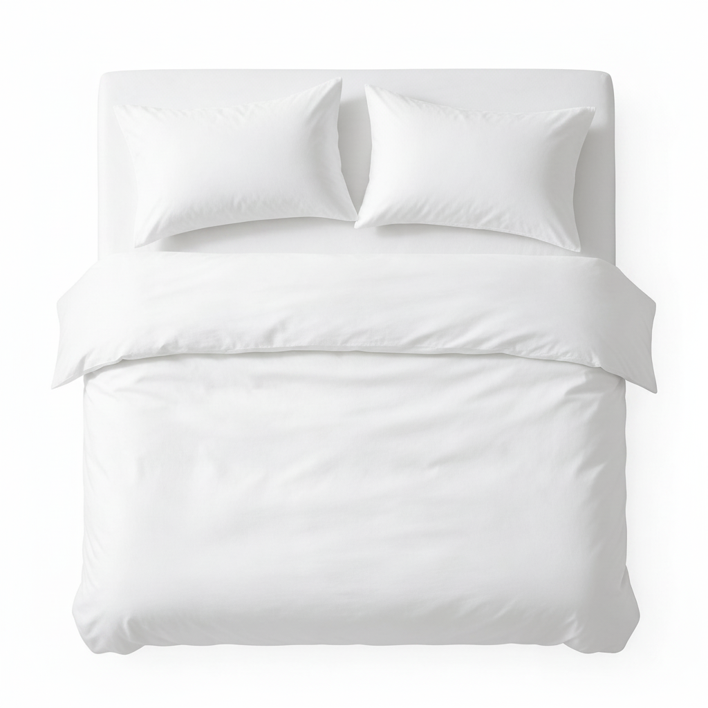 White premium duvet set clean product shot