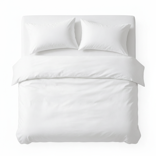 White premium duvet set clean product shot