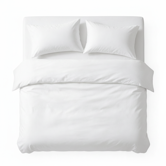 White premium duvet set clean product shot