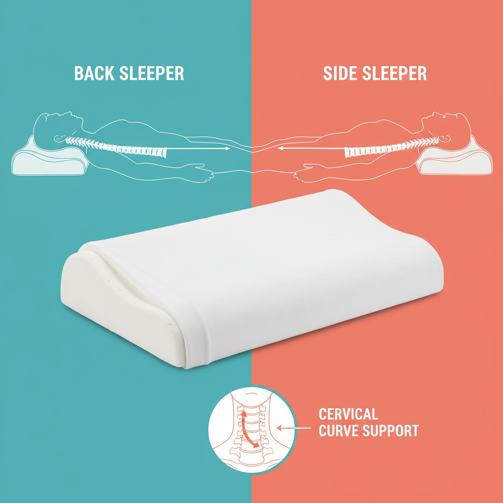 Spine alignment infographic back and side sleeper positions